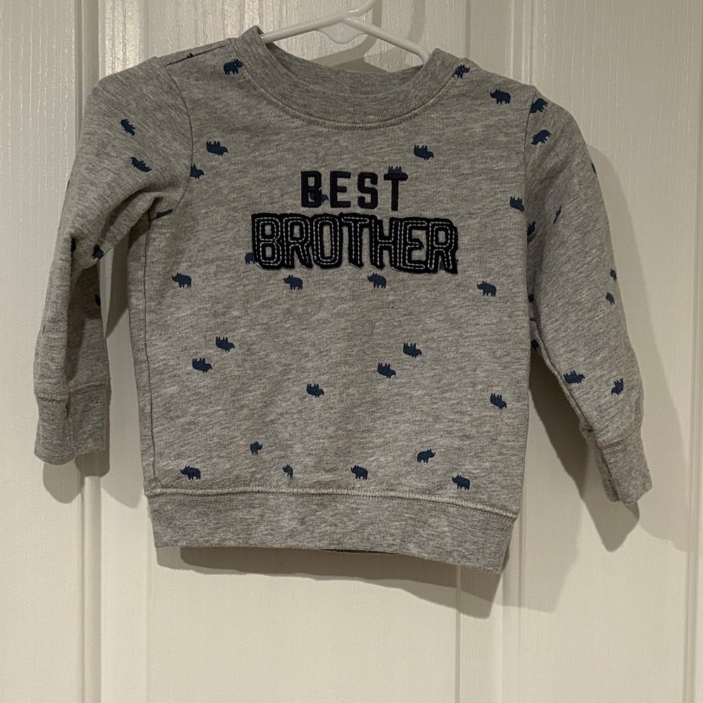 Kids Gray 'Best Brother' Sweatshirt